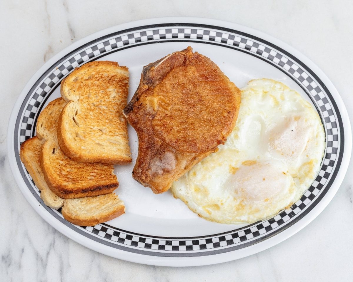 Pork Chop Breakfast